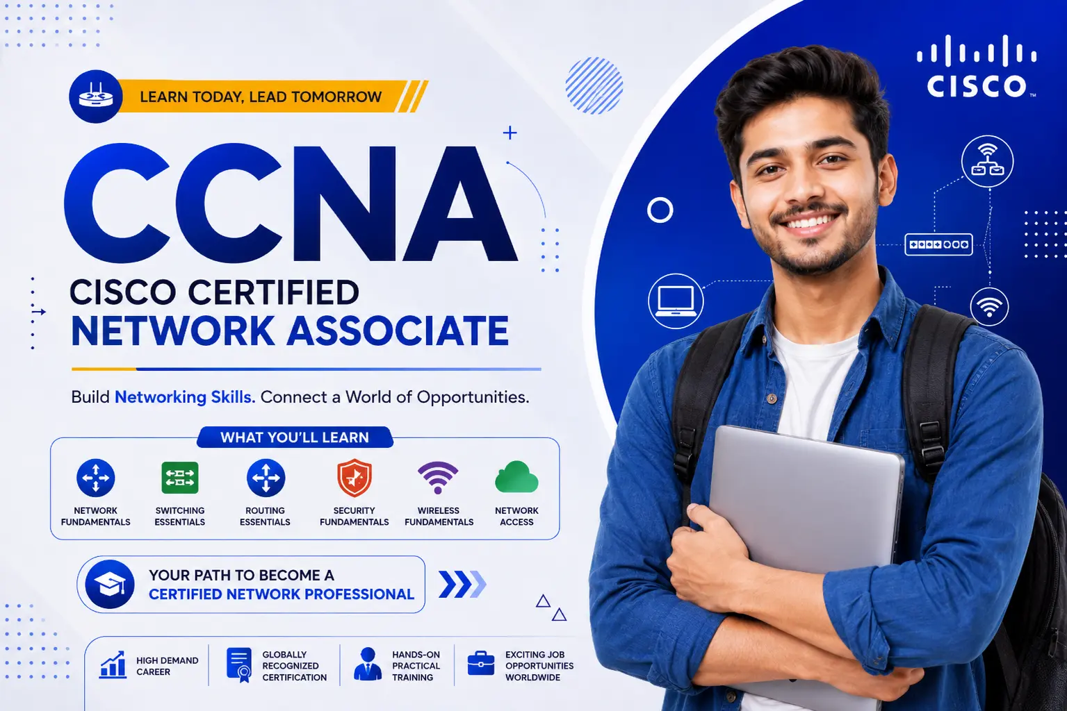CCNA (Cisco Certified Network Associate) course at Success Point Institute Sikar