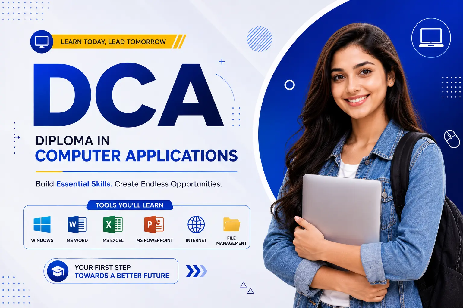 DCA (Diploma in Computer Applications) course at Success Point Institute Sikar