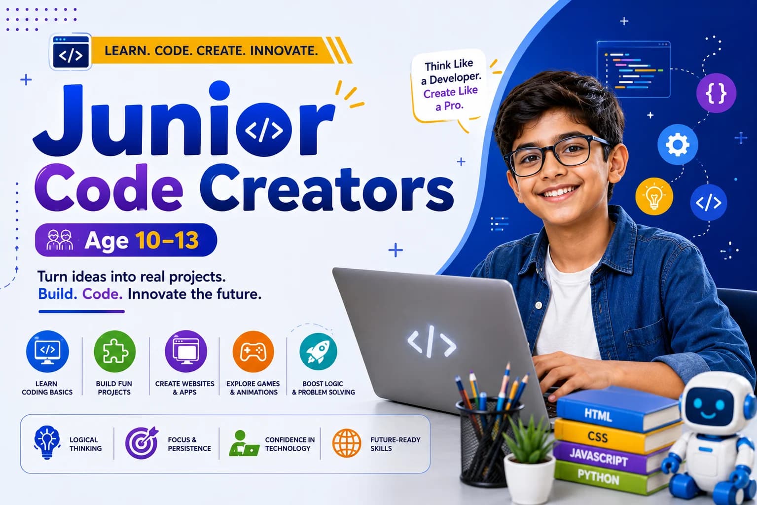 Junior Code Creators course at Success Point Institute Sikar