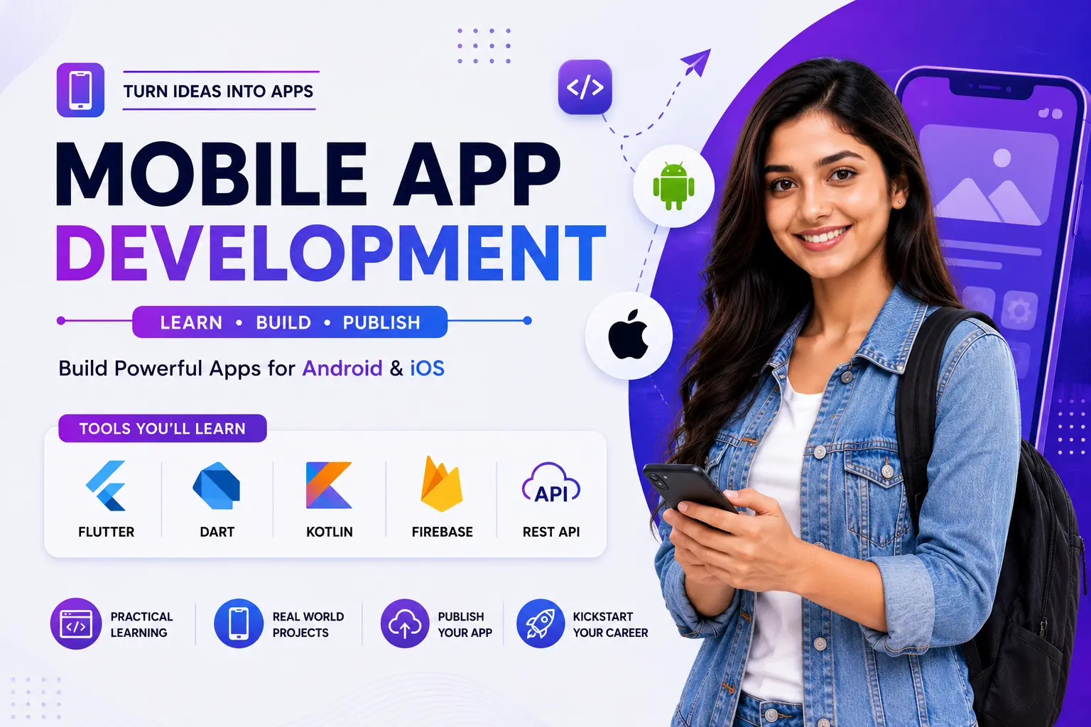 Mobile App Development course at Success Point Institute Sikar
